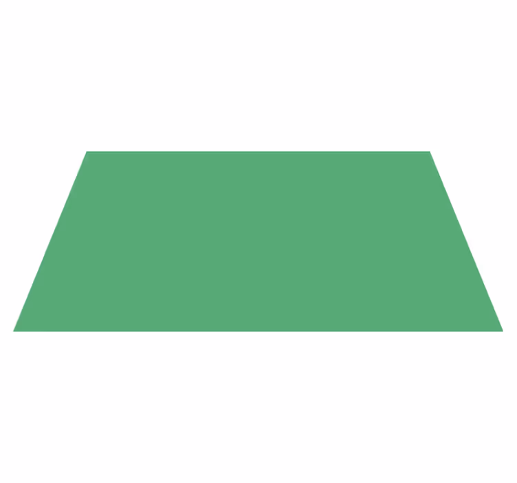 Alfombra vinílica rectangular verde - TenVinilo