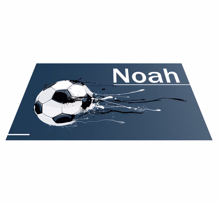 Alfombra vinílica personalizable fútbol - TenVinilo