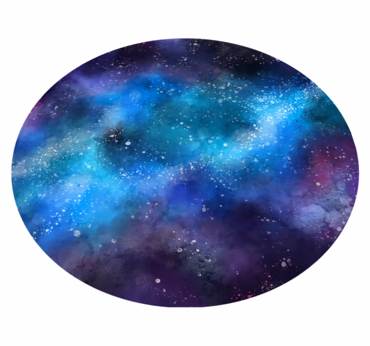Alfombra vinílica de estrellas oasis inspirado en la galaxia - TenVinilo