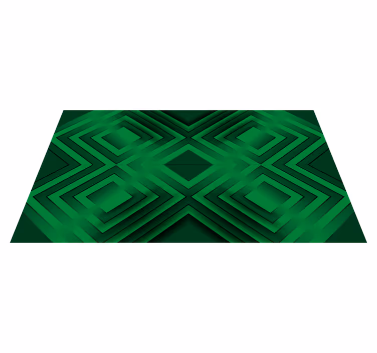 Alfombra vinílica geométrica patrón de rombos - TenVinilo