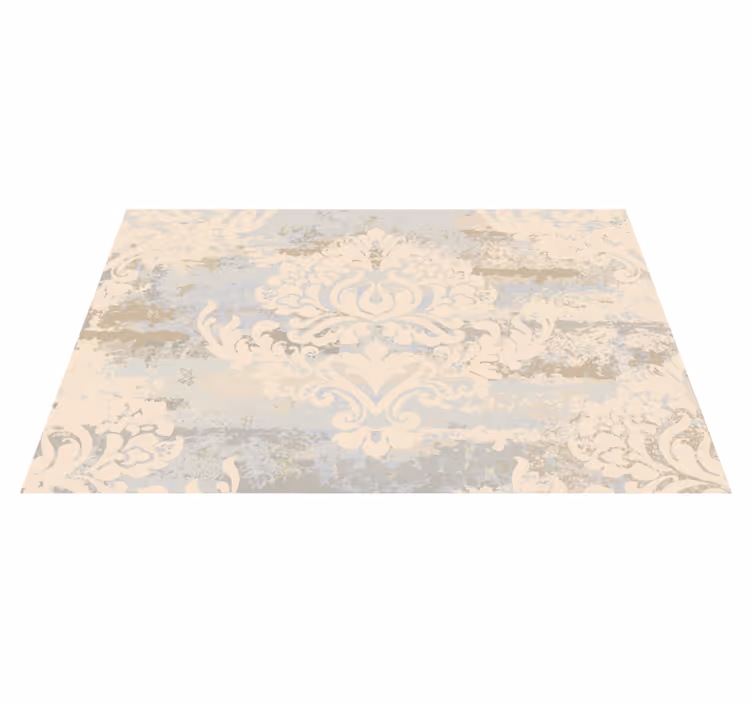 Alfombra vinílica para cocina mosaico color crema - TenVinilo