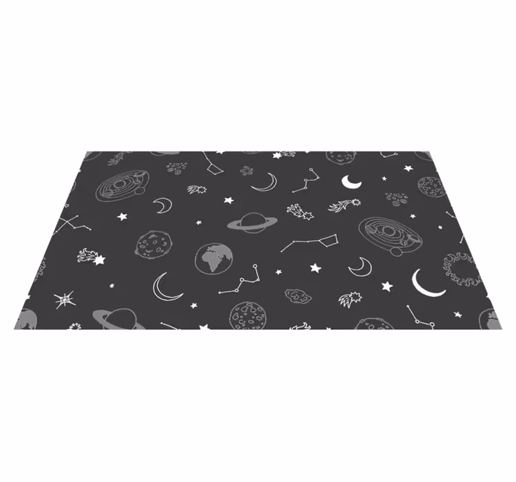 Alfombra vinílica bebé Univers nórdico - TenVinilo