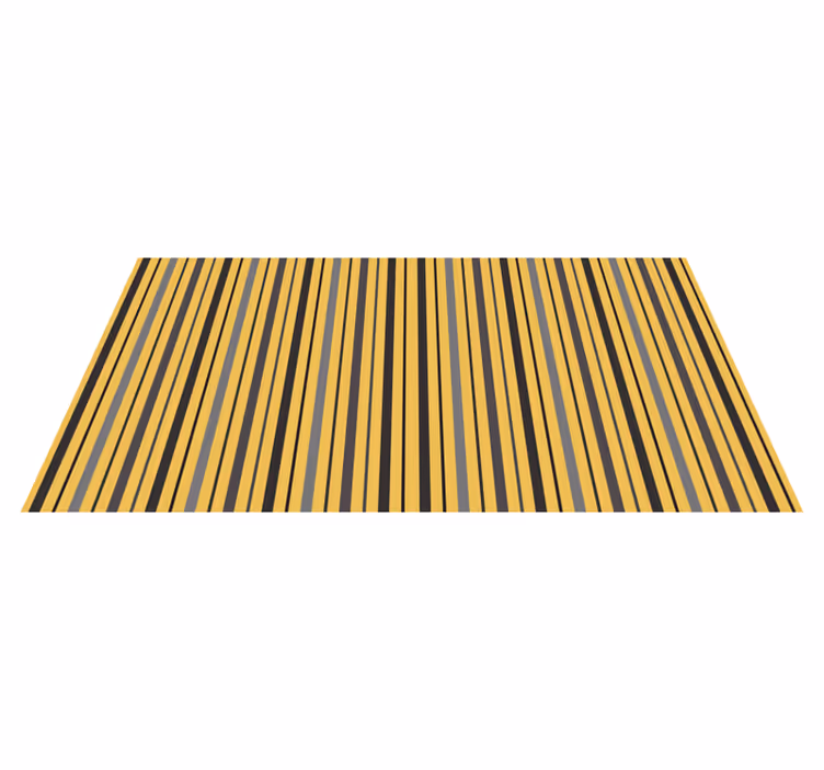 Alfombra vinílica rayas patrón amarillo vertical - TenVinilo