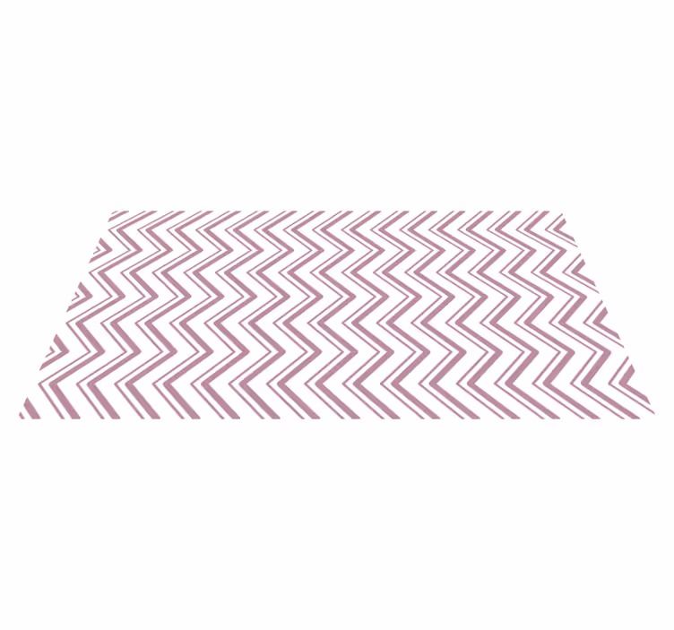 Alfombra vinílica geométrica concepto de zigzag de chevron - TenVinilo