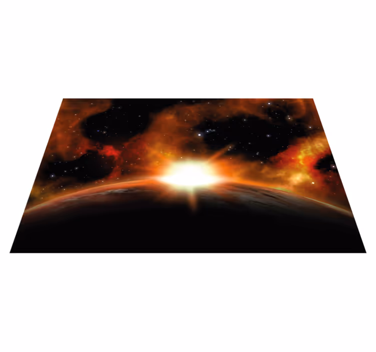 Alfombra vinílica de estrellas brillo celestial - TenVinilo
