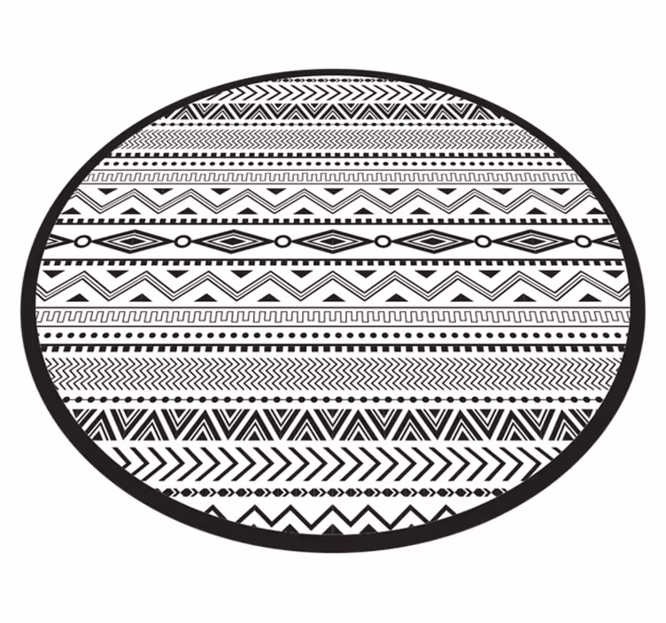 Alfombra de vinilo étnica Patrón geométrico tribal - TenVinilo