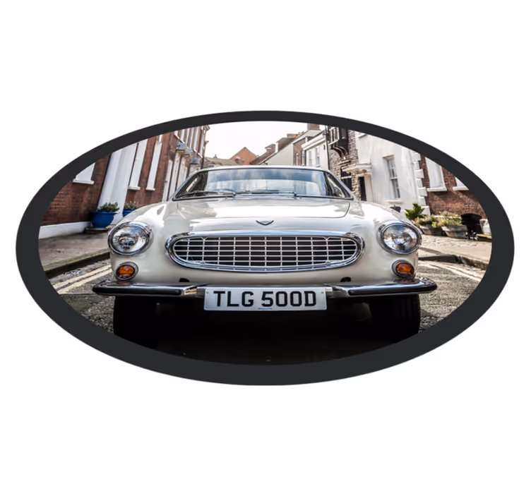 Alfombra vinílica vintage Volvo p1800 - TenVinilo