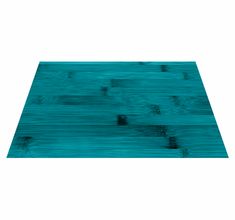Alfombra vinílica imitación madera textura turquesa - TenVinilo