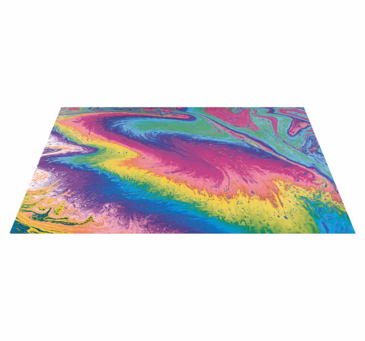 Alfombra vinílica textura Arcoiris de mármol - TenVinilo