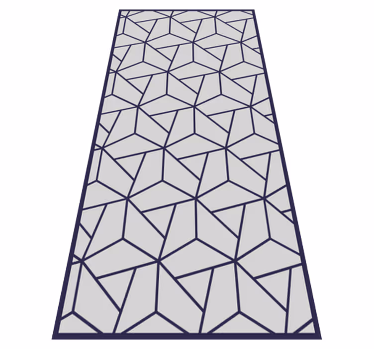 Alfombra vinílica nórdica Geométrico gris claro - TenVinilo