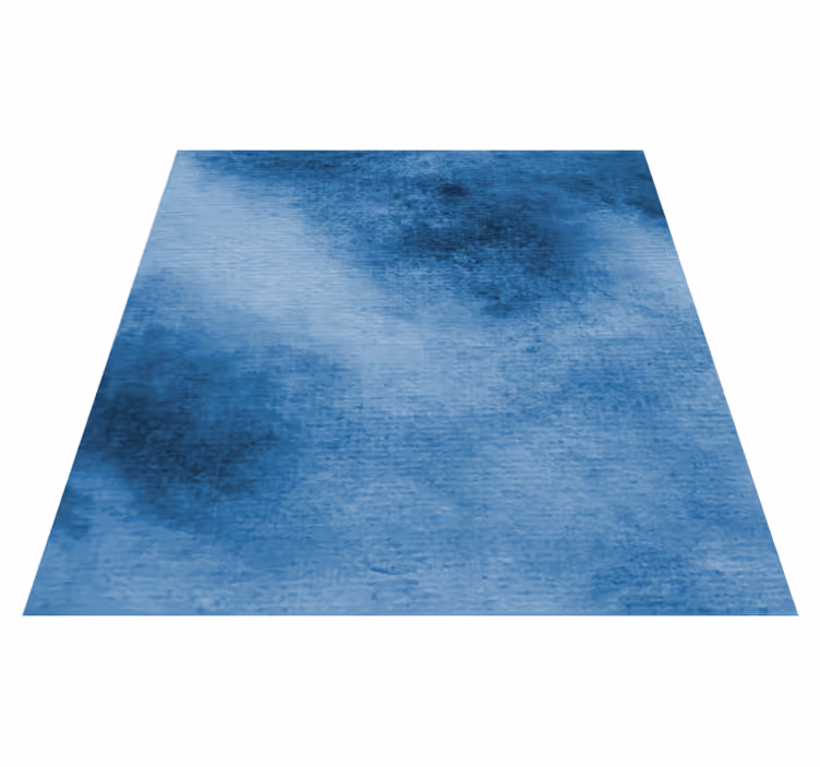 Alfombra vinílica baño estilo degradado azul - TenVinilo