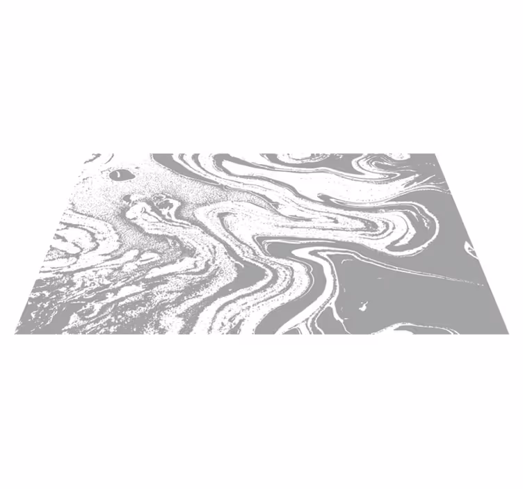 Alfombra vinílica imitación mármol elegante remolino gris - TenVinilo