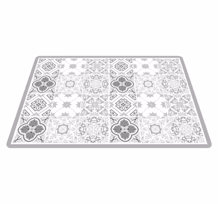 Alfombra vinílica imitación mármol patrón elegante - TenVinilo