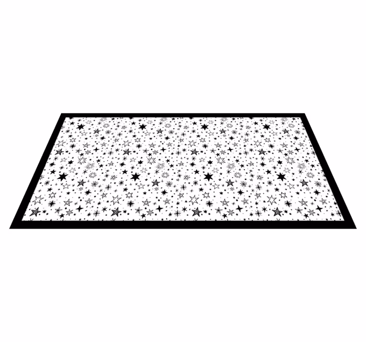 Alfombra vinílica de estrellas diseño nocturno estrellado - TenVinilo