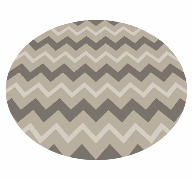 Alfombra vinílica baño patrón circular beige - TenVinilo