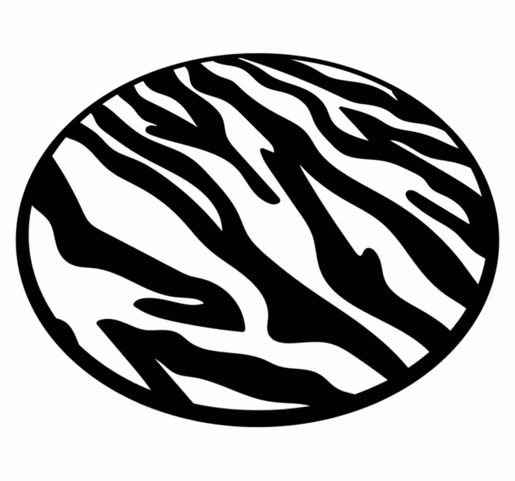 Alfombra vinílica animal print patrón de rayas de cebra - TenVinilo