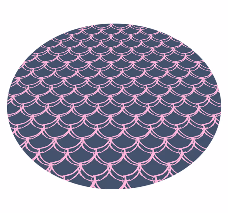 Alfombra vinílica baño diseño de conchas - TenVinilo
