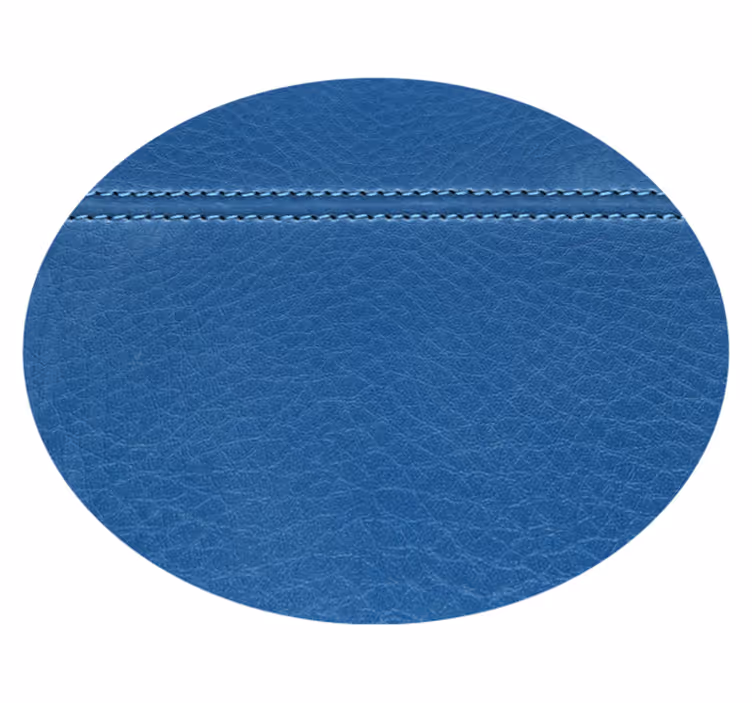 Alfombra vinílica imitación efecto cuero azul - TenVinilo