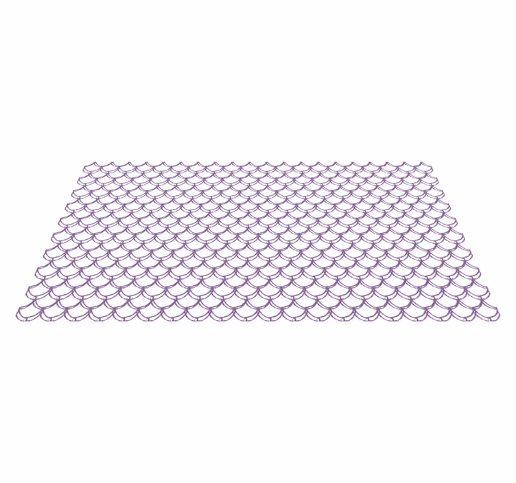 Alfombra vinílica baño patrón morado ondulado - TenVinilo