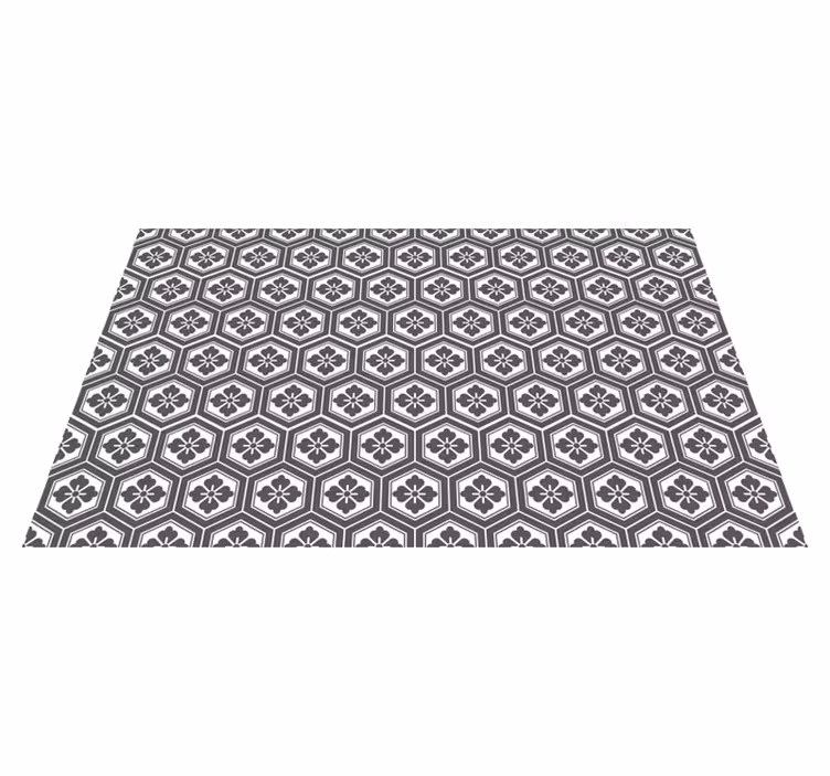 Alfombra vinilo rectangular Patrón tradicional japonés - TenVinilo