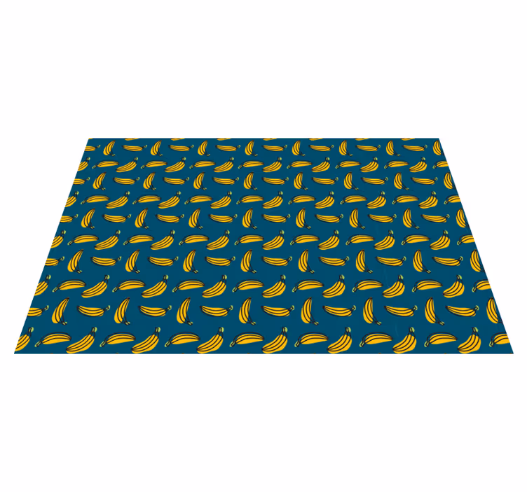 Alfombra vinílica imitación patrón de plátano - TenVinilo