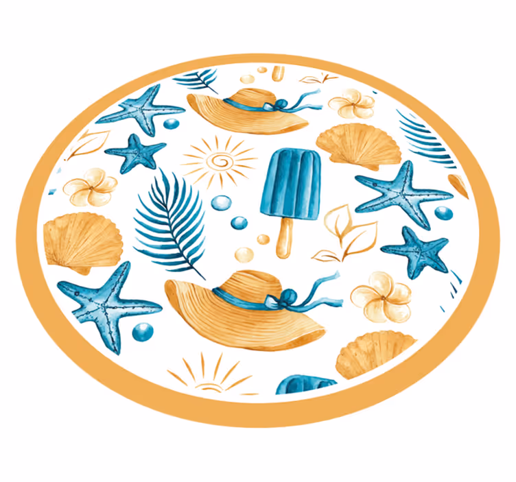 Alfombra vinílica naturaleza vibras de vacaciones - TenVinilo