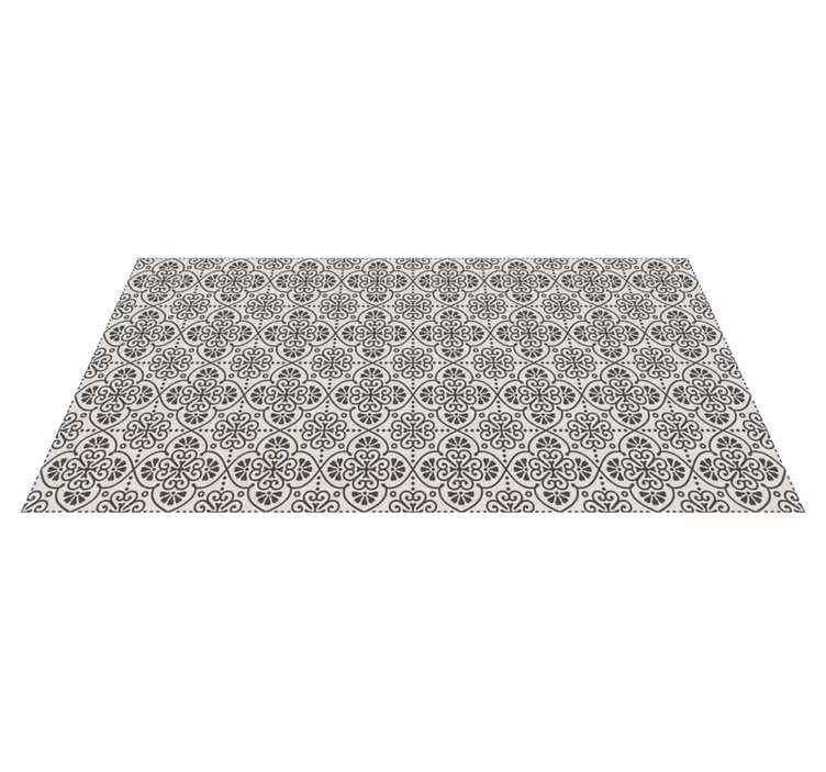 Alfombra vinílica mosaico patrón mosaico elegante - TenVinilo