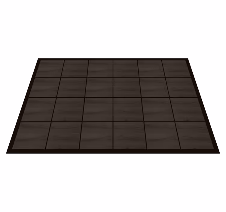 Alfombra vinílica imitación madera baldosas de madera oscura - TenVinilo