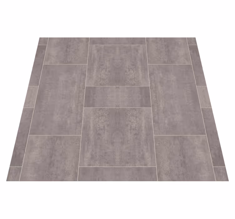 Alfombra vinílica hidráulica Azulejos cuadrados de piedra gris - TenVinilo