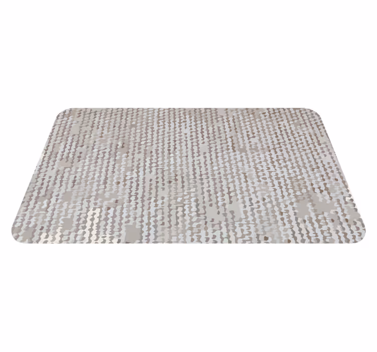 Alfombra PVC Imitación de fibra natural blanca - TenVinilo
