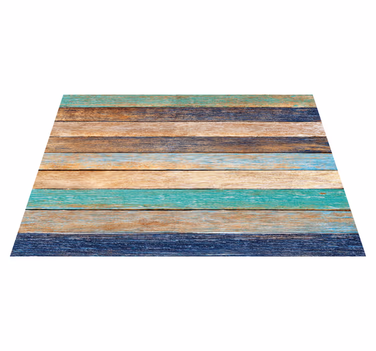 Alfombra vinilo exterior imitación madera - TenVinilo