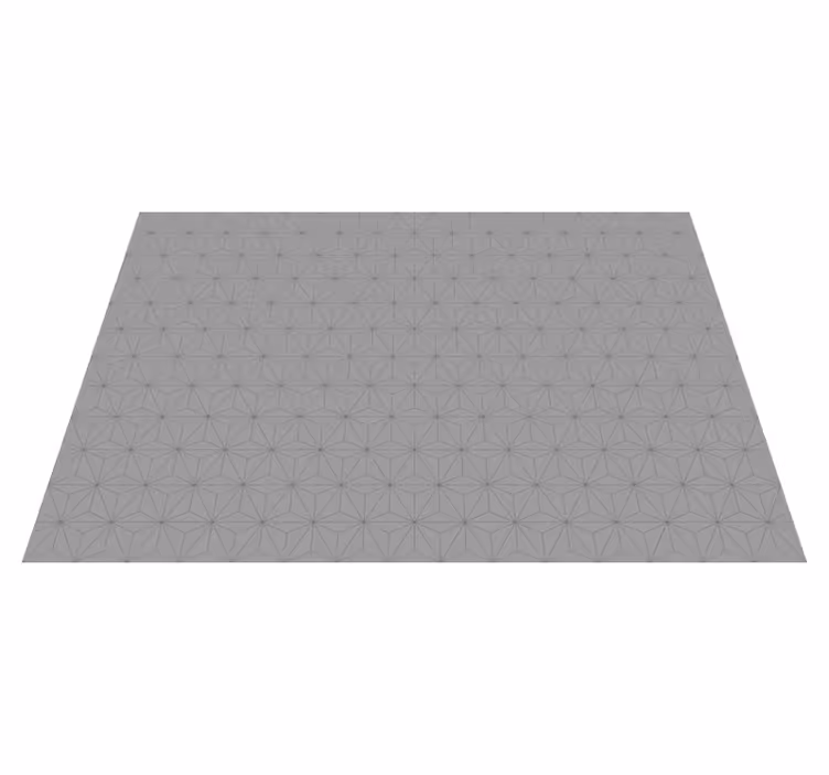 Alfombra exterior vinilo Triángulos de hormigón gris - TenVinilo