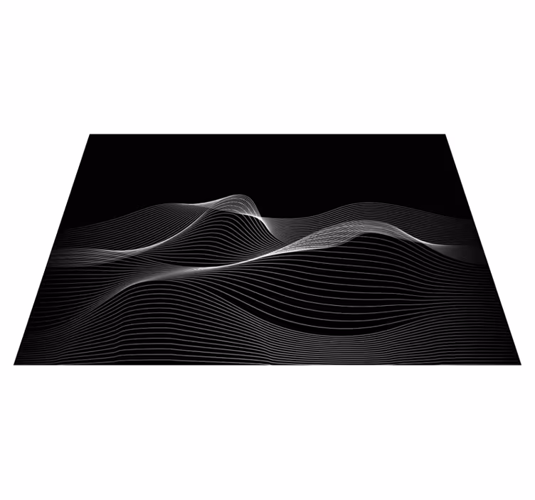 Alfombra vinílica moderna patrones de líneas de fluido - TenVinilo