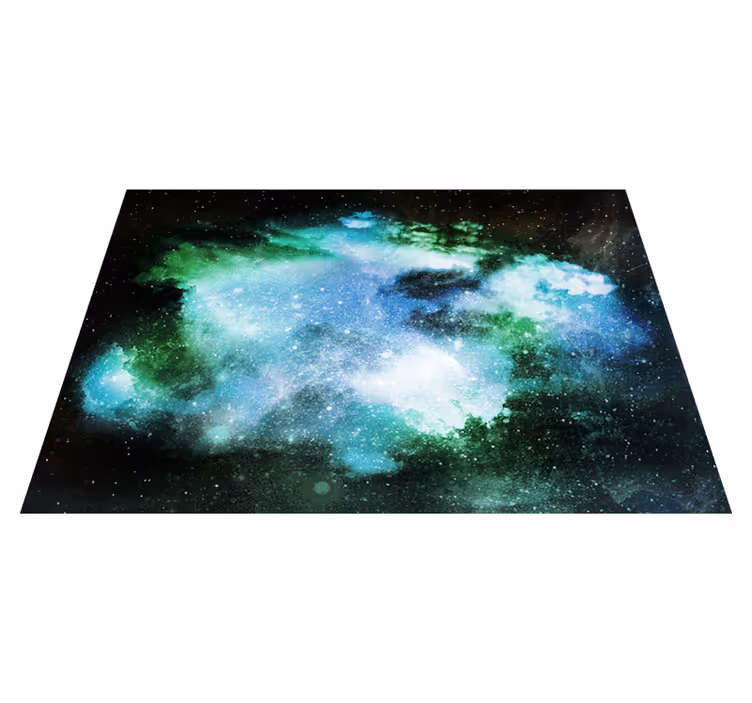 Alfombra vinílica de estrellas descubrimiento celestial - TenVinilo