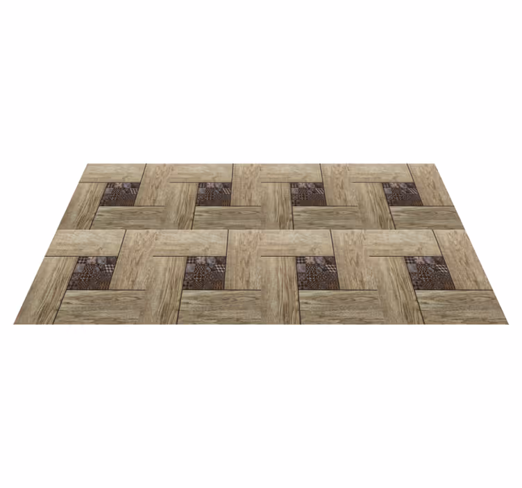 Alfombra vinílica textura madera Efecto azulejos con textura de m - TenVinilo