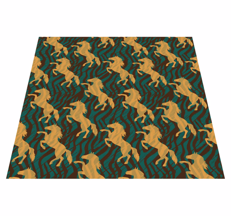 Alfombra vinílica animal print motivo safari - TenVinilo