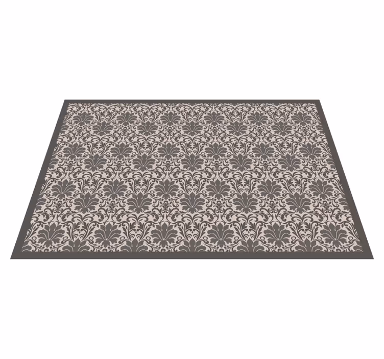 Alfombra vinílica imitación piedra diseño damasco elegante - TenVinilo
