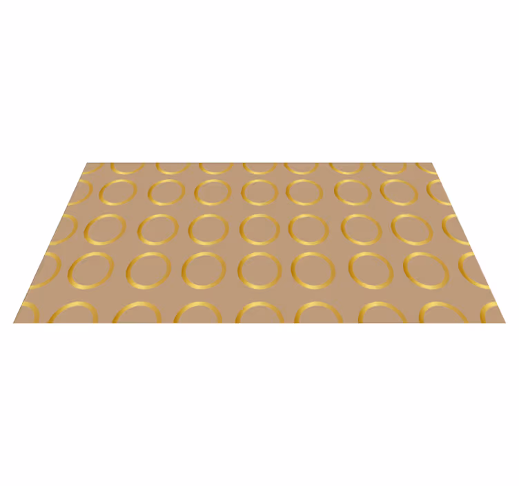 Alfombra vinílica geométrica patrón circular geométrico - TenVinilo