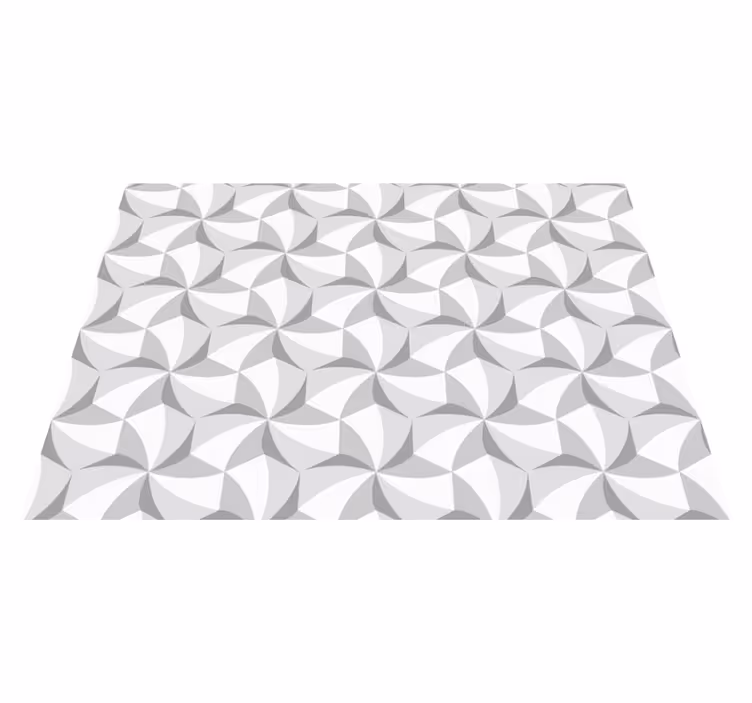 Alfombra vinílica geométrica patrón de remolino abstracto - TenVinilo