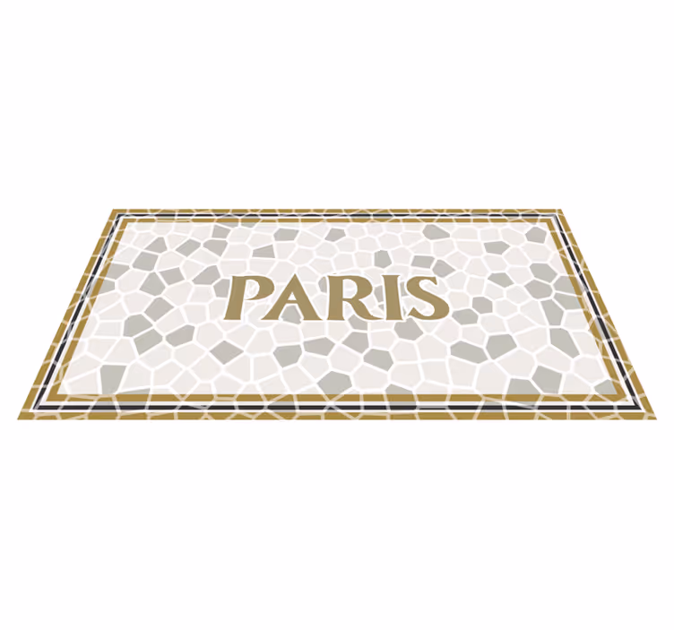 Alfombra vinílica Mosaico romano París - TenVinilo