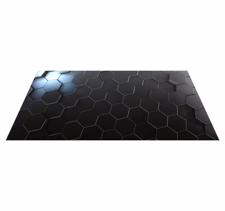 Alfombra de vinilo geométrica Paneles geométricos grises ombre - TenVinilo