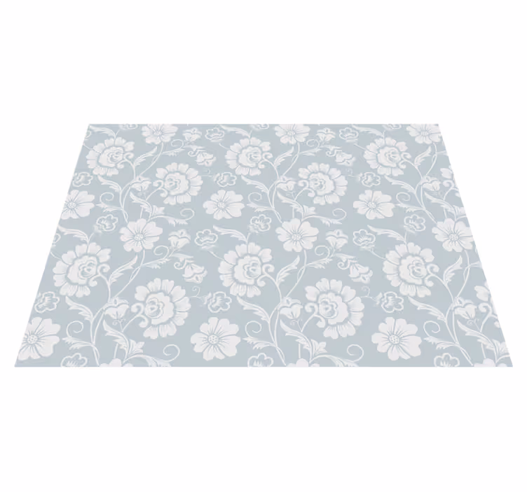 Alfombra vinílica flores Estampado floral "granny chic" - TenVinilo