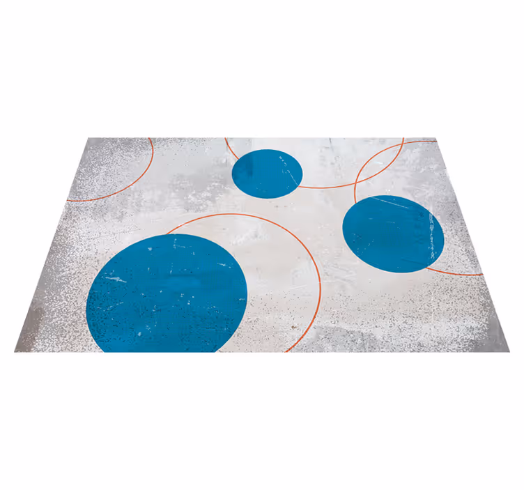 Alfombra de vinilo geométrica diseño brutalista - TenVinilo