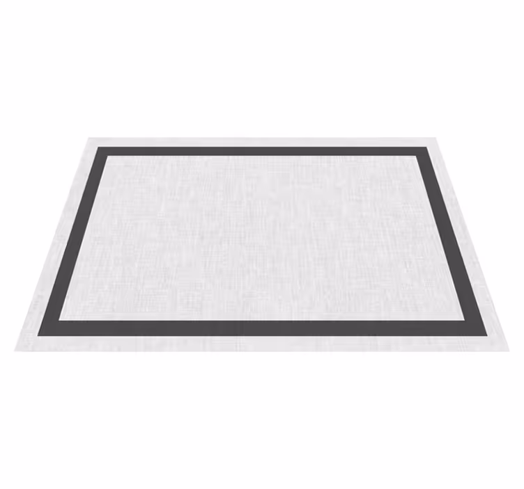 Alfombra vinilo efecto tejido blanco y gris - TenVinilo