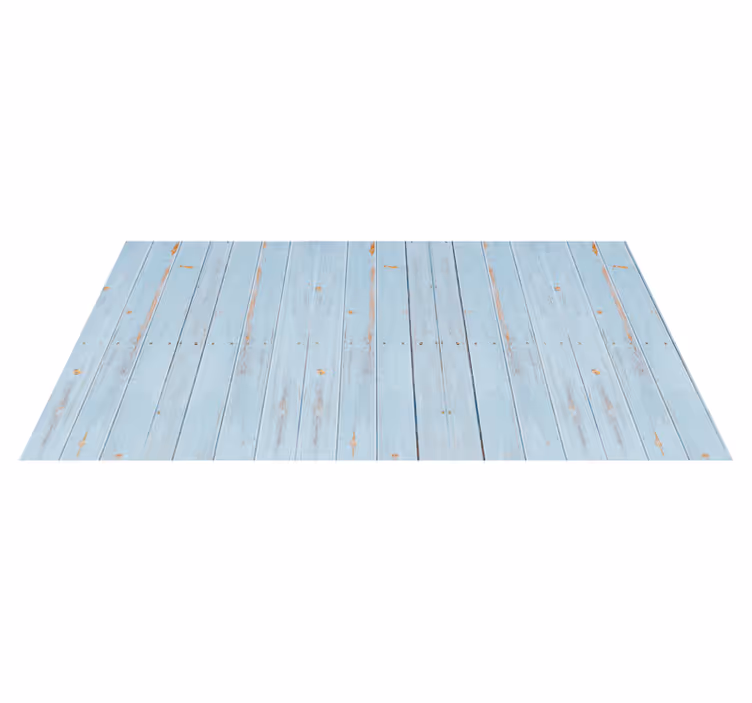 Alfombra de vinilo textura madera azul - TenVinilo