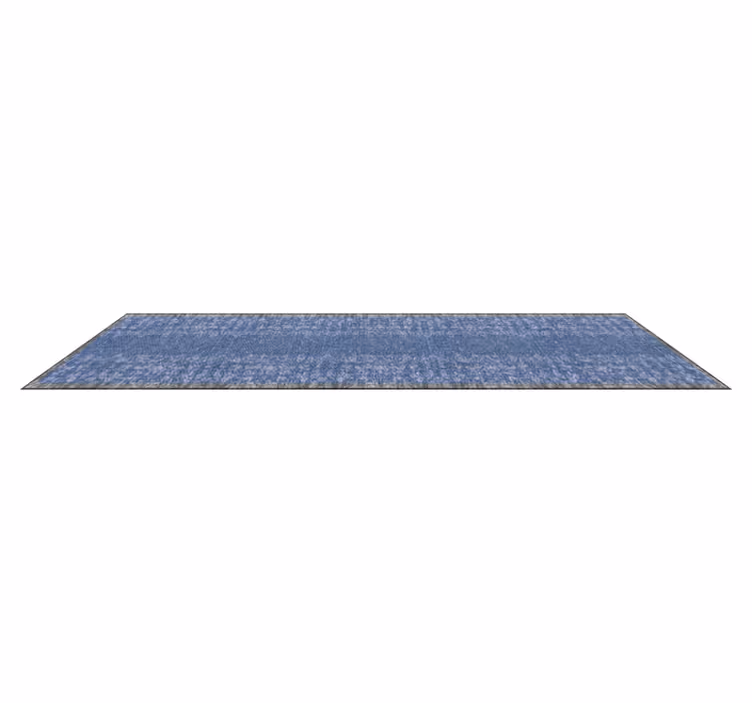 Alfombra de vinilo vintage patrón azul - TenVinilo