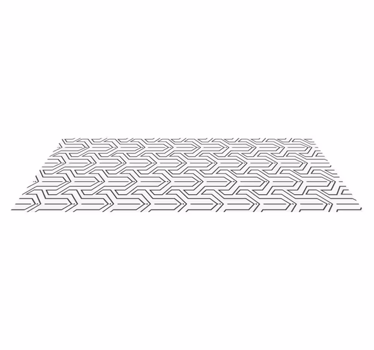 Alfombra de vinilo geométrica patrón geométrico - TenVinilo