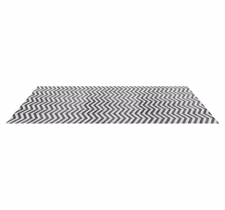 Alfombra de vinilo geométrica patrón Zigzag - TenVinilo