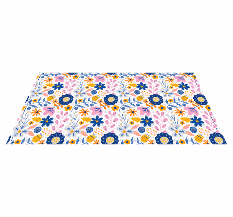 Alfombra vinilo naturaleza primavera florida - TenVinilo