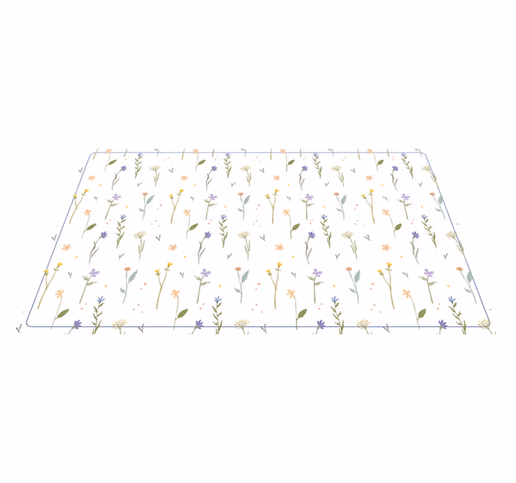 Alfombra vinilo ramitas de primavera pequeñas - TenVinilo